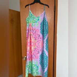 NWT Lilly Pulitzer Bellalyn satin midi dress Sunshine Vibes XL - Price firm